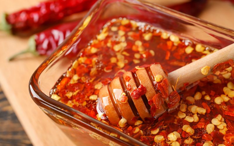 Honey with Chili Peppers