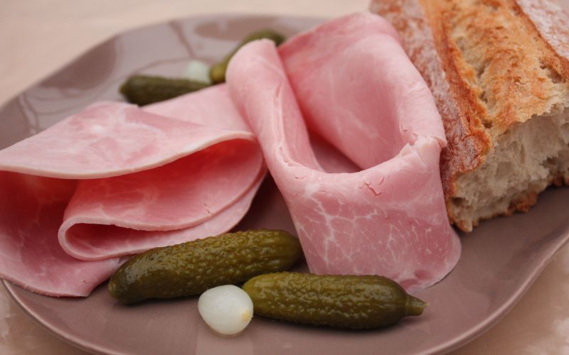 Freshly baked crusty baguette for a classic French Jambon- Beurre by Chef Alexis Hernandez 