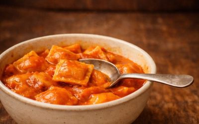 Bowl of Chef Boyardee Ravioli