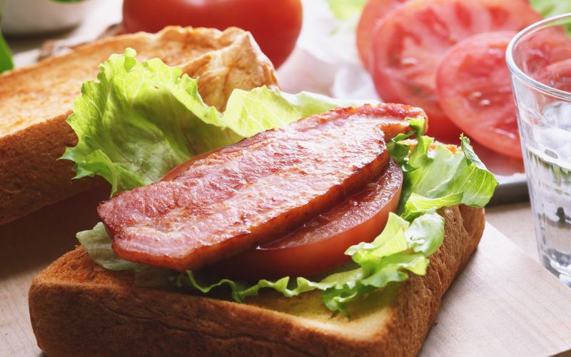 Bacon Lettuce and Tomato Sandwich