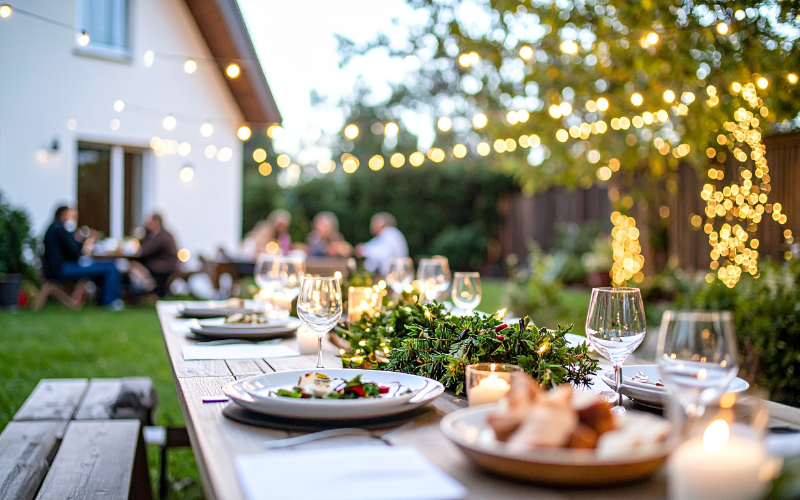 Entertaining outside