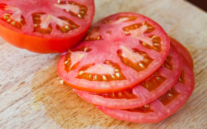 Sliced tomatoes