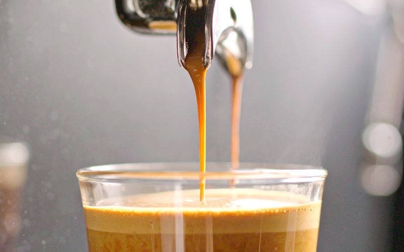 Espresso shot being pulled