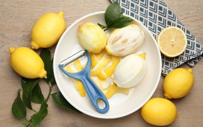 Lemon Peel ready to be used in an espresso
