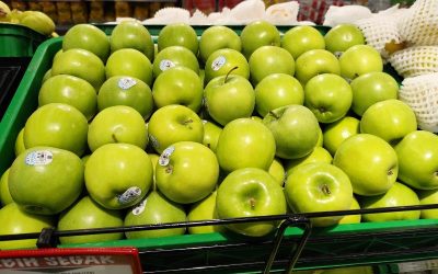 Box of Green Apples
