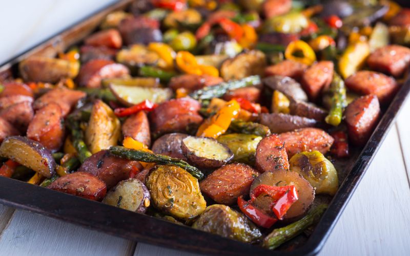 Pan roasted vegetables