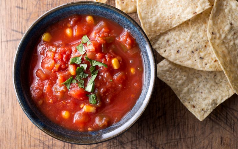 Cold Salsa with chips