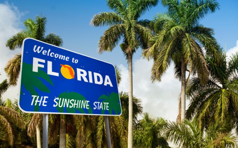 Welcome to Florida sign.